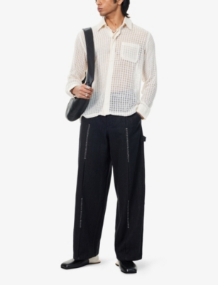 KARTIK RESEARCH: Shaanti Straight-Leg Denim Jeans