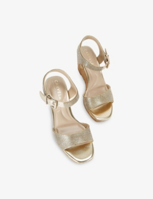 CARVELA: Sadie Jeweled Woven Wedges