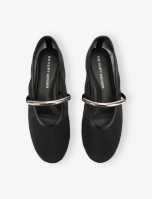 KG KURT GEIGER: Nella Mesh Ballet Flats