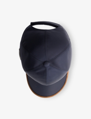 PRADA MENS BLUE RE-NYLON ADJUSTABLE BASEBALL CAP 
