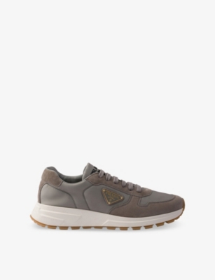 PRADA: Prax 01 Re Nylon And Suede Low-Top Trainers