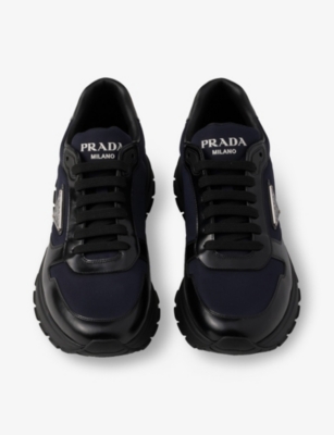 PRADA: Prax 01 Re Nylon And Leather Low-Top Trainers