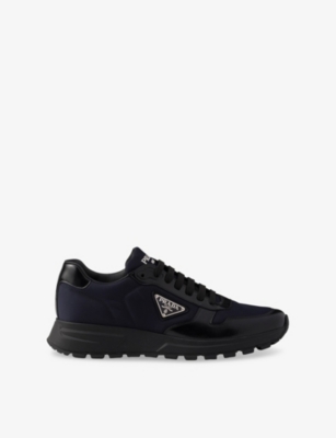 PRADA: Prax 01 Re Nylon And Leather Low-Top Trainers