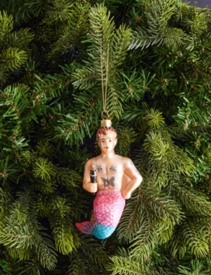 SELFRIDGES EDIT: Merman Glass Christmas Hanging Ornament