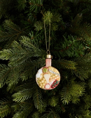SELFRIDGES EDIT: Snack Plateau Glass Christmas Decoration