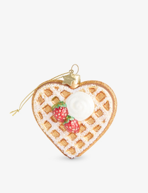 Heart Waffle With Ice-Cream Christmas Decoration