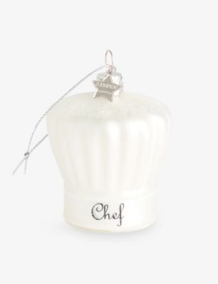 SELFRIDGES EDIT: Chef's Hat Glass Christmas Decoration