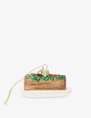 SELFRIDGES EDIT: La Buche De Noel Glass Christmas Decoration