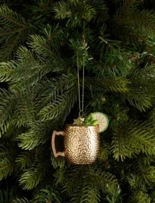 SELFRIDGES EDIT: Moscow Mule Glass Christmas Decoration