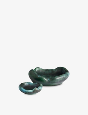 LOBJET: Cenote Coupe Porcelain Bowl 21cm x 17cm