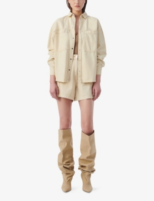 IRO: Ferial Long-Sleeved Cotton-Blend Overshirt