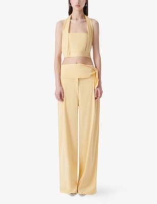 IRO: Charlotte Sleeveless Cotton-Blend Crop Top