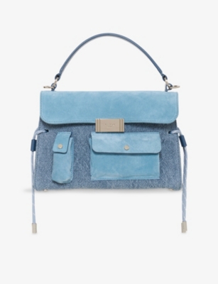 Iro Womens Blu10 Nomad Linen And Cotton Shoulder Bag