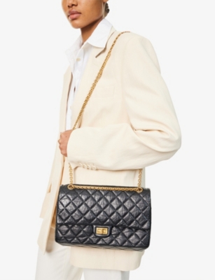 RESELFRIDGES: Pre-Loved Chanel Reissue 2.55 Flap Leather Shoulder Bag