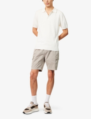 ARNE: Knitted Short-Sleeves Cotton And Silk Polo Shirt