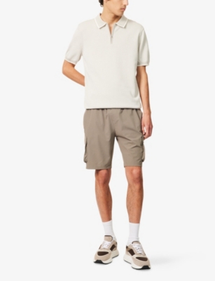 ARNE: Capri Textured Cotton-Knit Polo Shirt