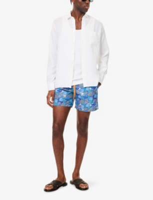 VILEBREQUIN: Moorea Graphic-Print Swim Shorts