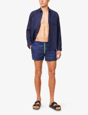 VILEBREQUIN: Maurice Drawstring-Waist Linen Swim Shorts