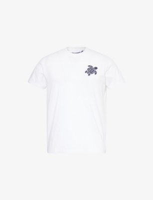 VILEBREQUIN: Brand-Embroidered Crewneck Cotton-Jersey T-Shirt