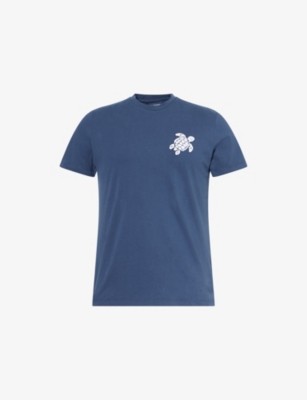 VILEBREQUIN: Brand-Embroidered Crewneck Cotton-Jersey T-Shirt