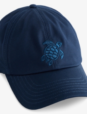VILEBREQUIN: Turtle-Embroidered Cotton-Twill Baseball Cap