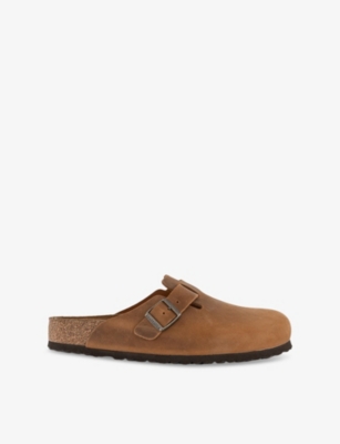 BIRKENSTOCK: Boston Regular-Fit Suede Clogs