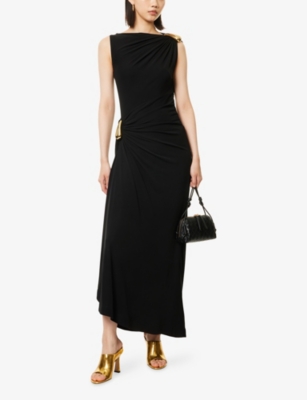 Bottega Veneta Women Viscose Jersey Dress In Black