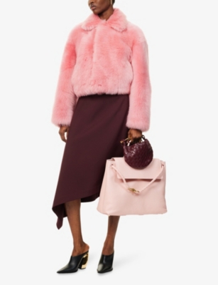 BOTTEGA VENETA: Toscana Crop Shearling Jacket