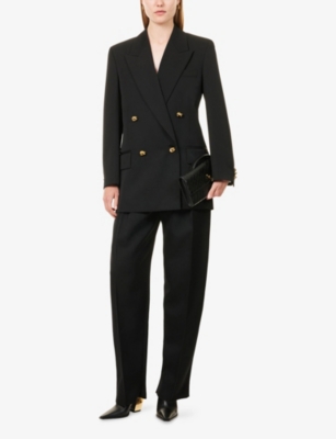 BOTTEGA VENETA: Knot Peak-Lapels Wool Blazer