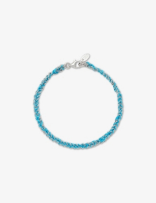 LA MAISON COUTURE: ASSYA Panama Sterling-Silver and Silk Friendship Bracelet