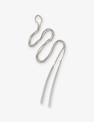 LA MAISON COUTURE: Assya Panama Tassel Sterling-Silver Necklace