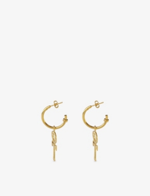 La Maison Couture Womens  Ece London The Ankh 22ct Yellow Gold Vermeil Earrings In Gold