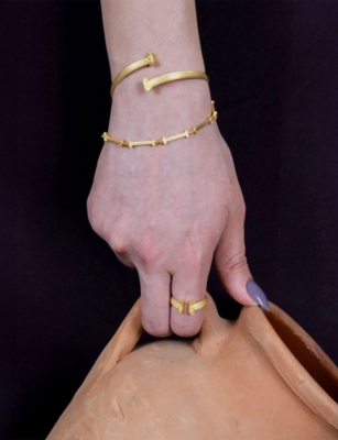 La Maison Couture Womens  Ece London The Ionic 22ct Yellow Gold Vermeil Bracelet In Gold