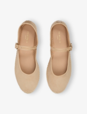 LK BENNETT: Emmie Suede Mary-Jane Espadrilles