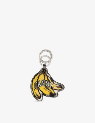 GANNI: Banana Leather-Blend Keyring