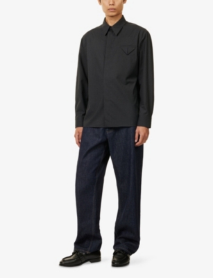 BOTTEGA VENETA: Regular-Fit V-Yoke Wool Shirt