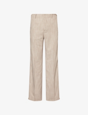BOTTEGA VENETA: Regular-Fit Textured Woven Trousers