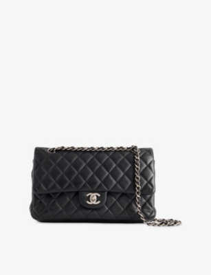 RESELFRIDGES: Pre-Loved Chanel Classic Double Flap Leather Shoulder Bag