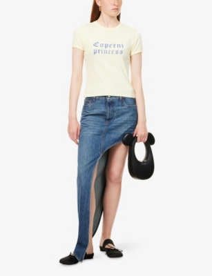 Coperni Fitted T-shirt With Playful Graphic And Round Neckline