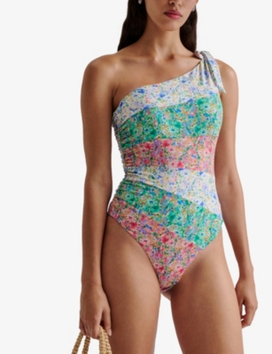 MALINA: Apoline One-Shoulder Swimsuit