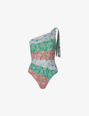 MALINA: Apoline One-Shoulder Swimsuit