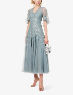 Needle & Thread Sequinned Maxi Dress