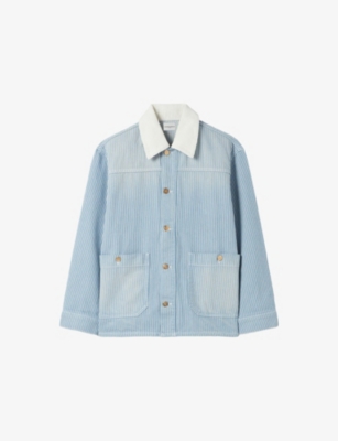 Claudie Pierlot Striped Denim Jacket