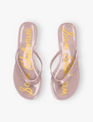 Sam Edelman Womens Dean Jelly Flip Flops Pale Pink Eur 39.5 / 6.5 Uk