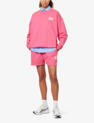 ADANOLA: Vacation Oversized Cotton Sweatshirt
