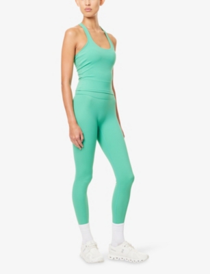 Adanola Womens Jade Green Ultimate Skinny Racer Back Stretch-jersey Top Xs In Green
