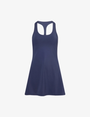 ADANOLA: Ultimate Racer Back Stretch-Jersey Mini Dress