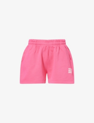 ADANOLA: Vacation Oversized Cotton Sweat Shorts