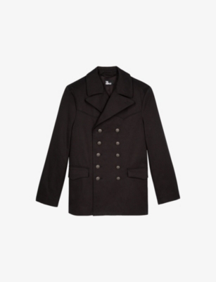 THE KOOPLES: Double-Breasted Notch-Lapel Cotton Coat