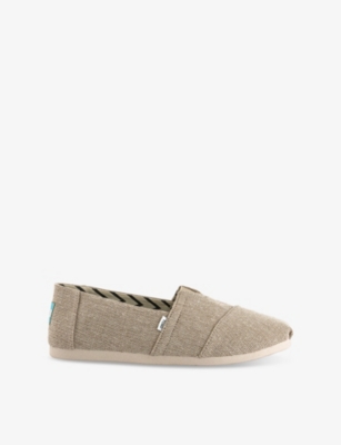 Toms Oms Mens Natural Alpargata Canvas Espadrilles Eur 42 / 8 Uk